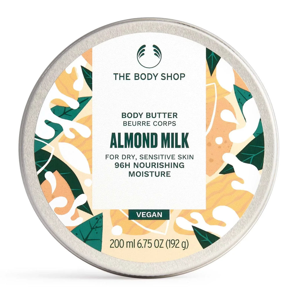 The Body Shop Almond Milk Body Butter - Nourishing & Moisturizing Skincare For Dry And Sensitive Skin – Vegan - 6.75 Oz