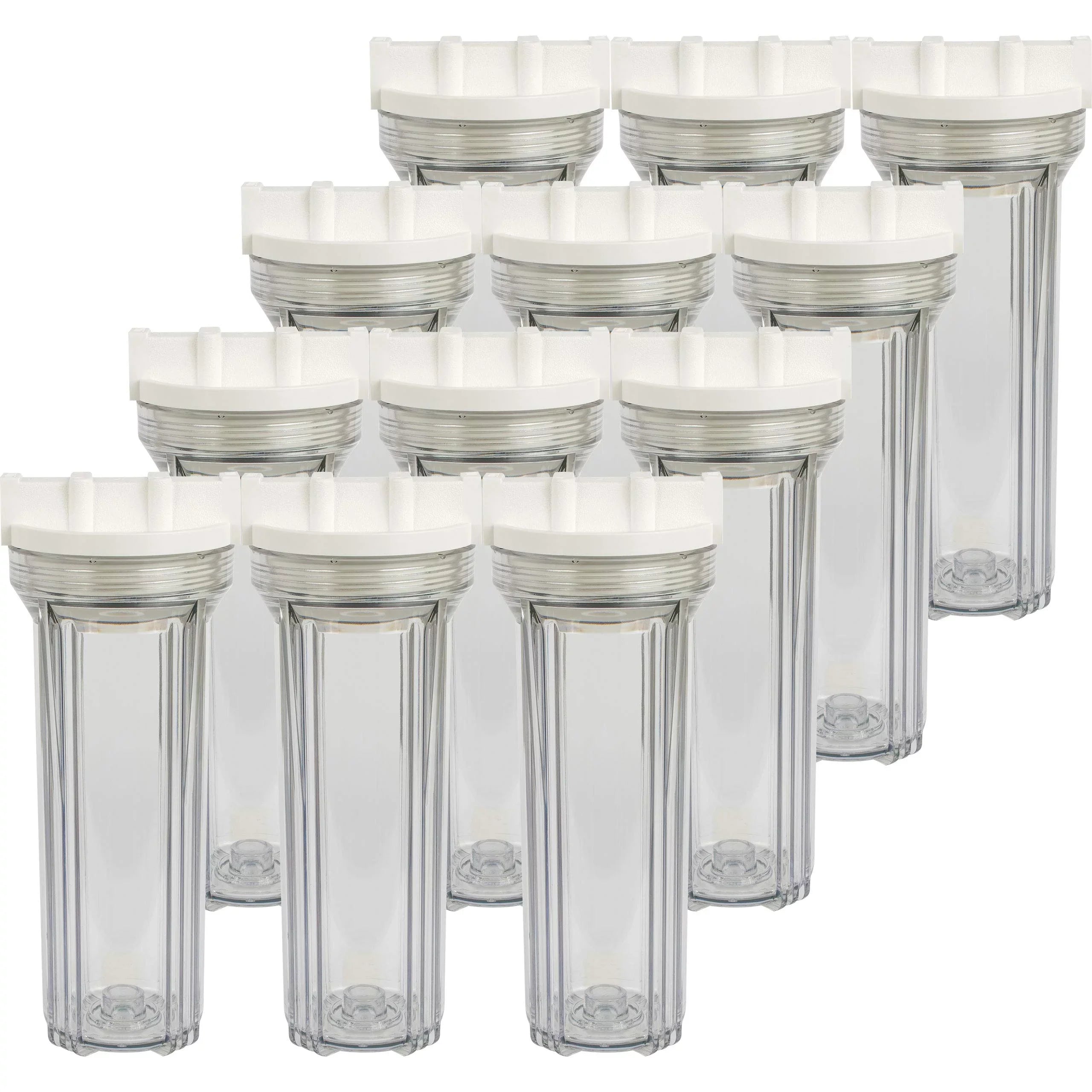 SpiroPure Clear Fluid Filter Housing 10 inch / 2.5 x 10 / 158117 Transparent Standard Housing (Case of 12)