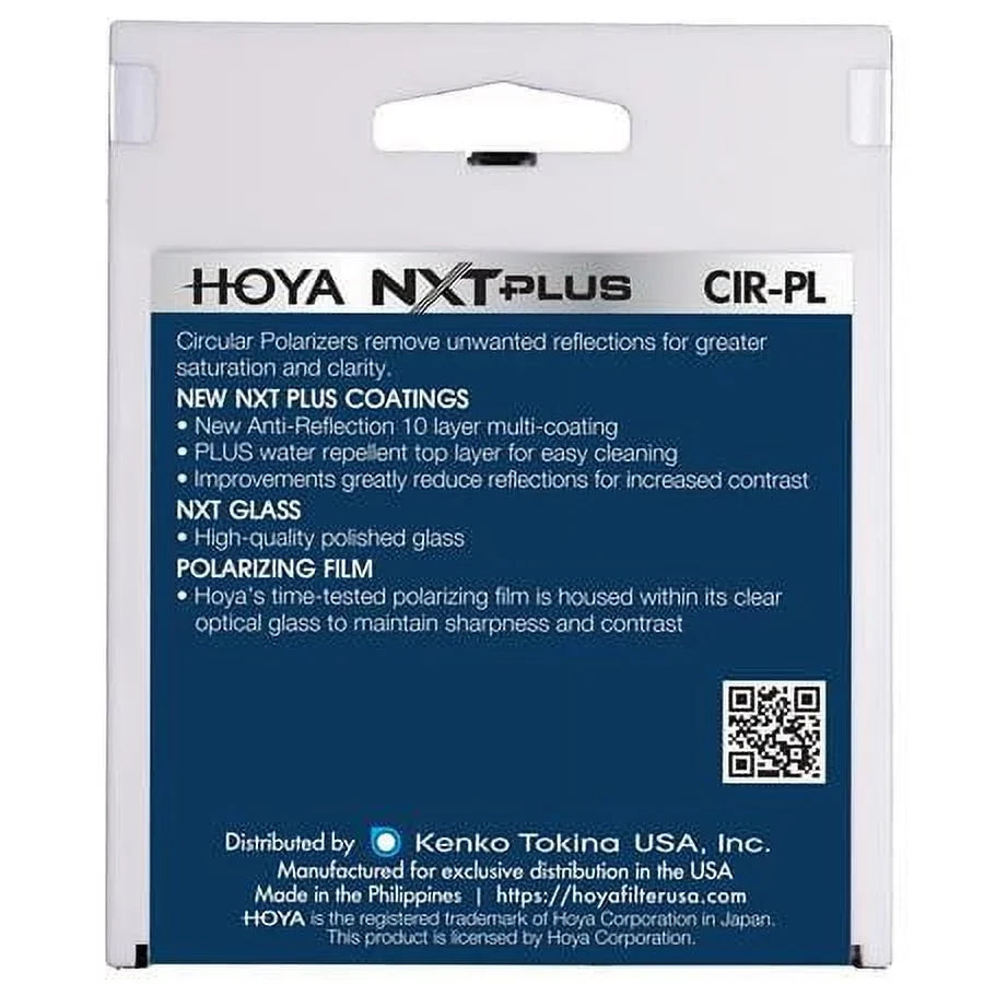 Hoya 52mm NXT Plus Circular Polarizer Slim Frame Glass Filter