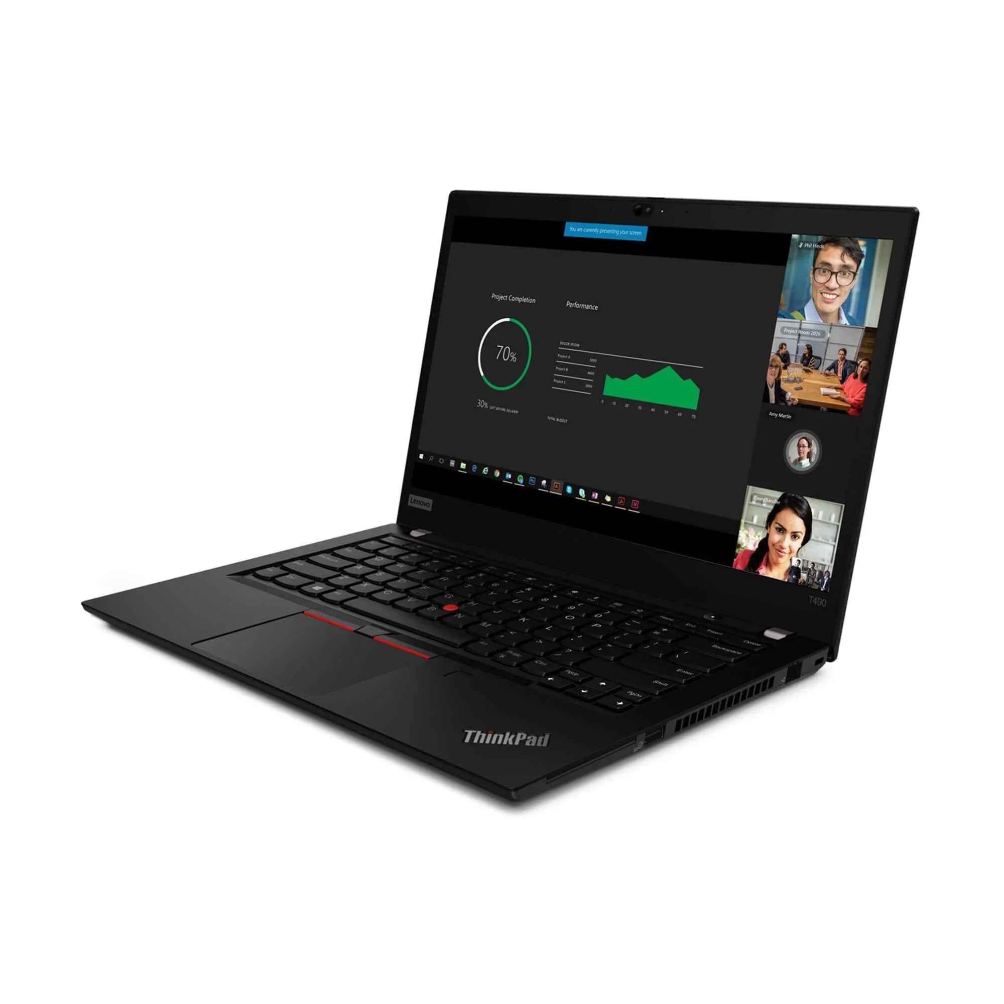 ThinkPad T490 Notebook 14" FHD IPS 300 nits, i7-10510U, UHD Graphics, 16GB, 512GB SSD, 3 YR Depot/Carry-in Warranty