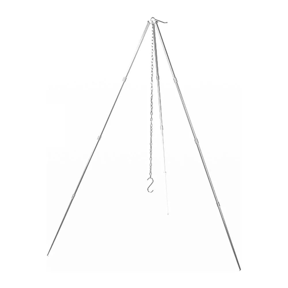 Arealer Detachable Campfire Tripod Bonfire Rack Portable Aluminum Alloy Hung Pot Stand Folding Bracket for Camping Picnic BBQ