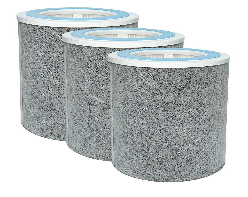 HP102 True HEPA Filter Replacement Activated Carbon For Shark Air Purifier HP102 HC452, 3 Packs