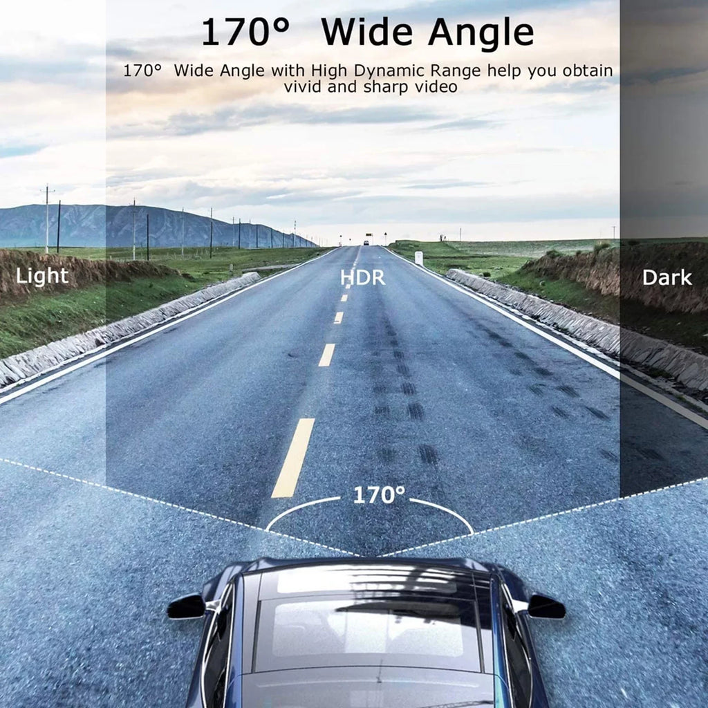 TSV Dash Cam for Cars, 1080P FHD Dual Dashcam Driving Recorder, Car Camera with 3.16inch Monitor 170° Wide Angle, Super Night Vision, WDR, Loop Recording, Parking Monitor