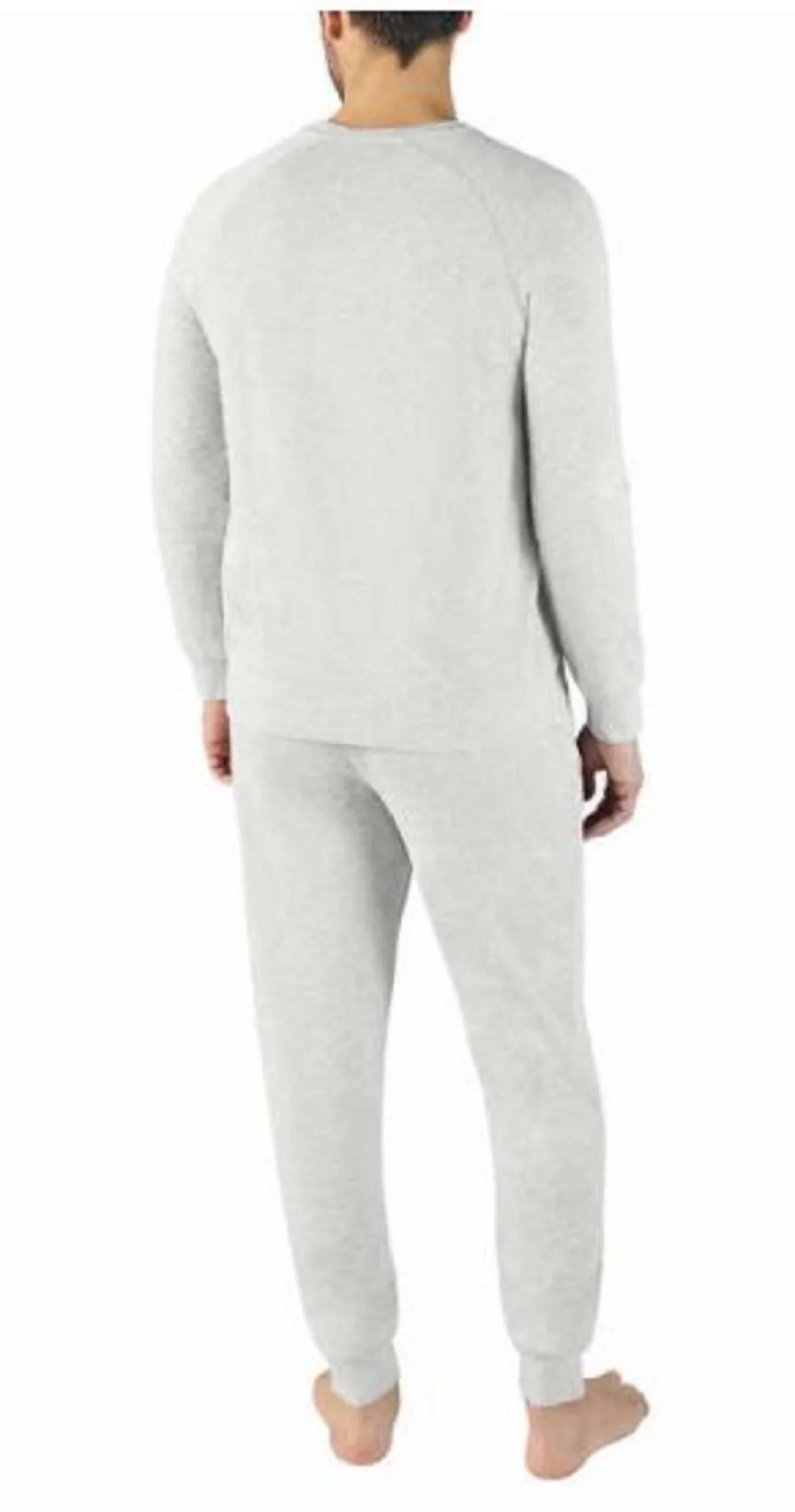 Eddie Bauer Mens Top Bottom Lounge Set (Gray, X-Large)