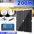 MDHAND outdoor 200W solar panel kit with solar charge controller car charger home camping emergency light source