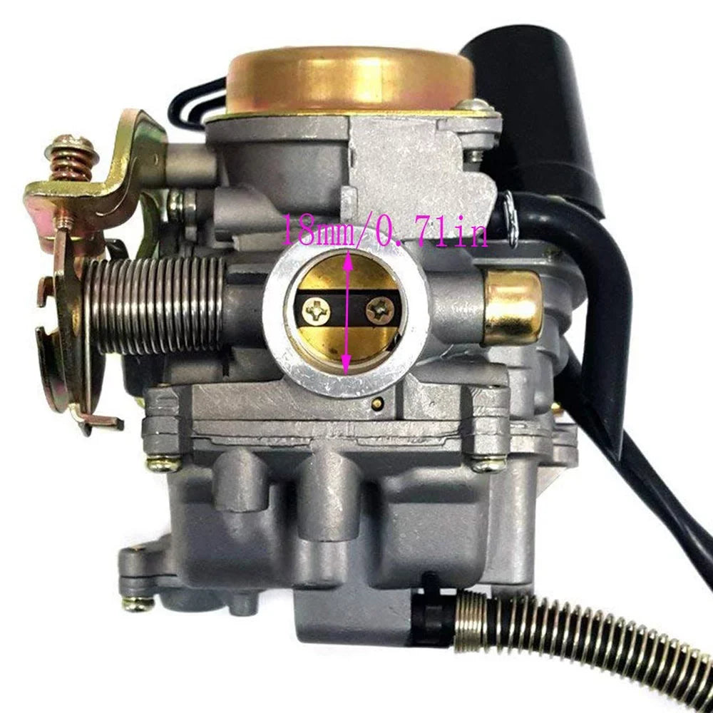 Carburetor Fit for GY6 50CC 49CC 4 Stroke Scooter Taotao Engine 18mm Carb Intake Manifold Air Filter