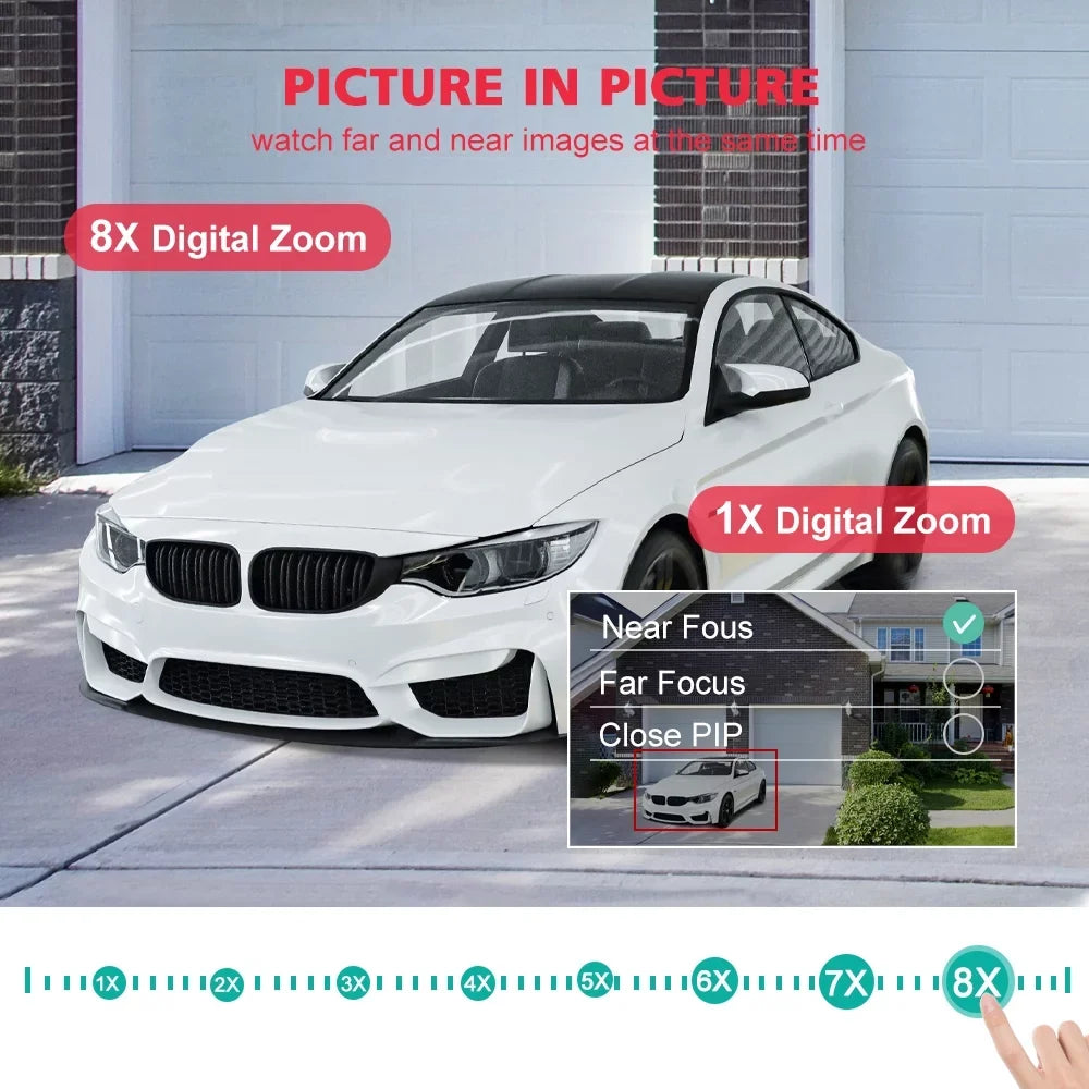 ICSee WiFi IP Camera Dual Lens HD Wireless Outdoor CCTV PTZ Home Security Camera