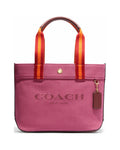 Coach Women's Small Canvas Tote Handbag (Light Raspberry Multi)