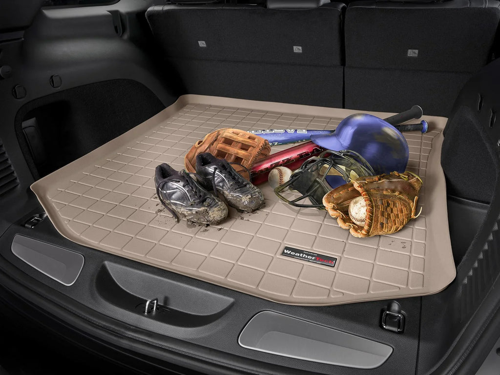 WeatherTech Cargo Trunk Liner with Bumper Protector compatible with 2017-2022 Honda CR-V - Cargo Tray In Lowest Position With Bumper Protector, Black