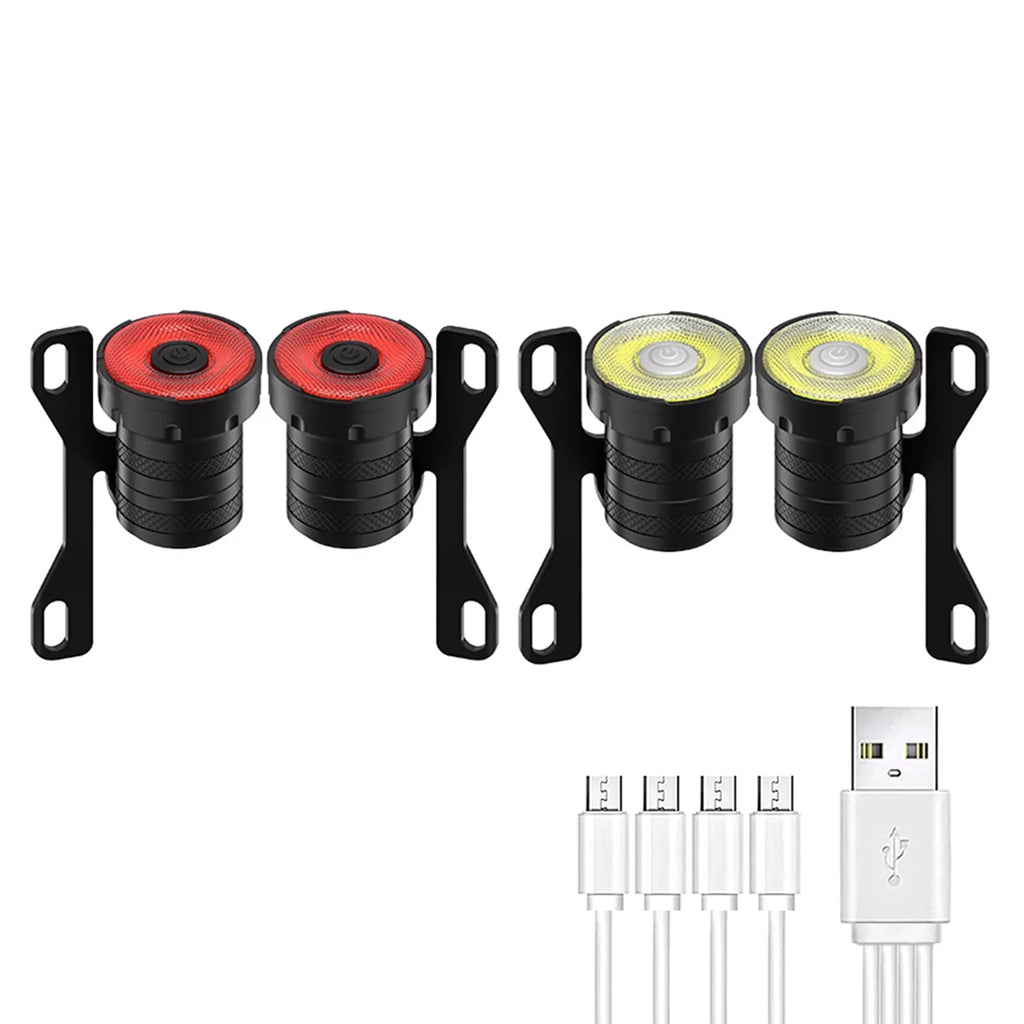 Dcenta Skateboard USB Rechargeable Skateboard Longboard Front and Rear Set with 4-in-1 Charging Cable