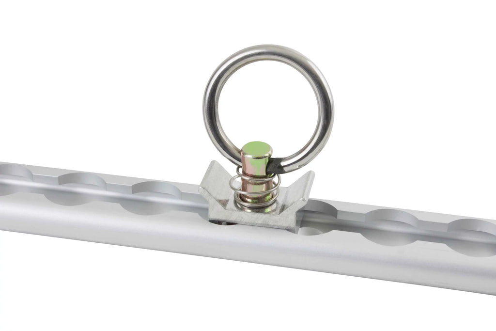 Heavy Duty Aluminum 4ft L-Track (8 Pcs) w/ L-Track Stud Stainless Steel Ring (32 Pcs) Tie Down System for Enclosed Trailers and Cargo Vans