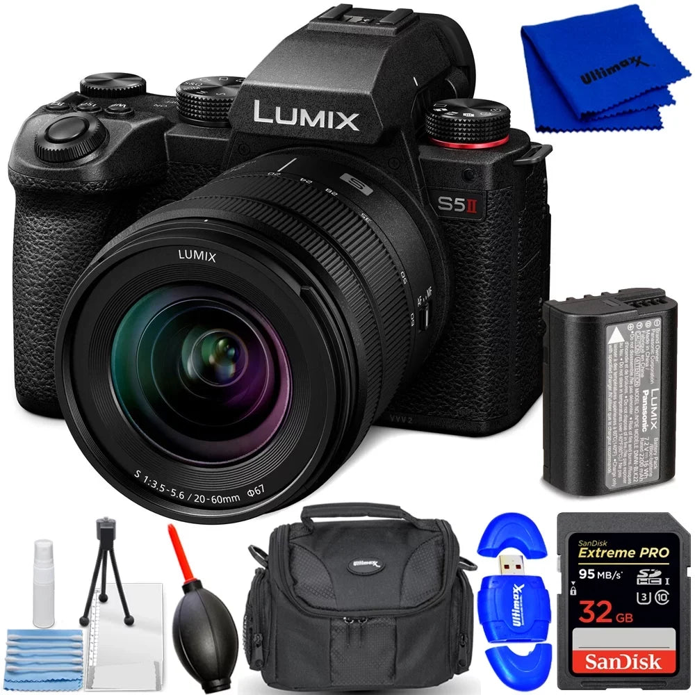 Lumix S5 II Mirrorless Camera with S 20-60mm f/3.5-5.6 Lens DC-S5M2KK