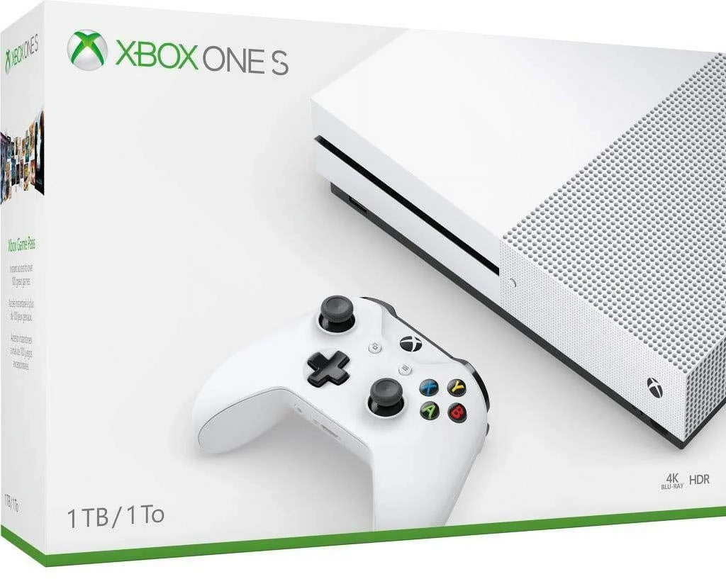 Pre-owned Xbox One S Console with Xbox One Wireless Controller 1TB - US/Canada, White