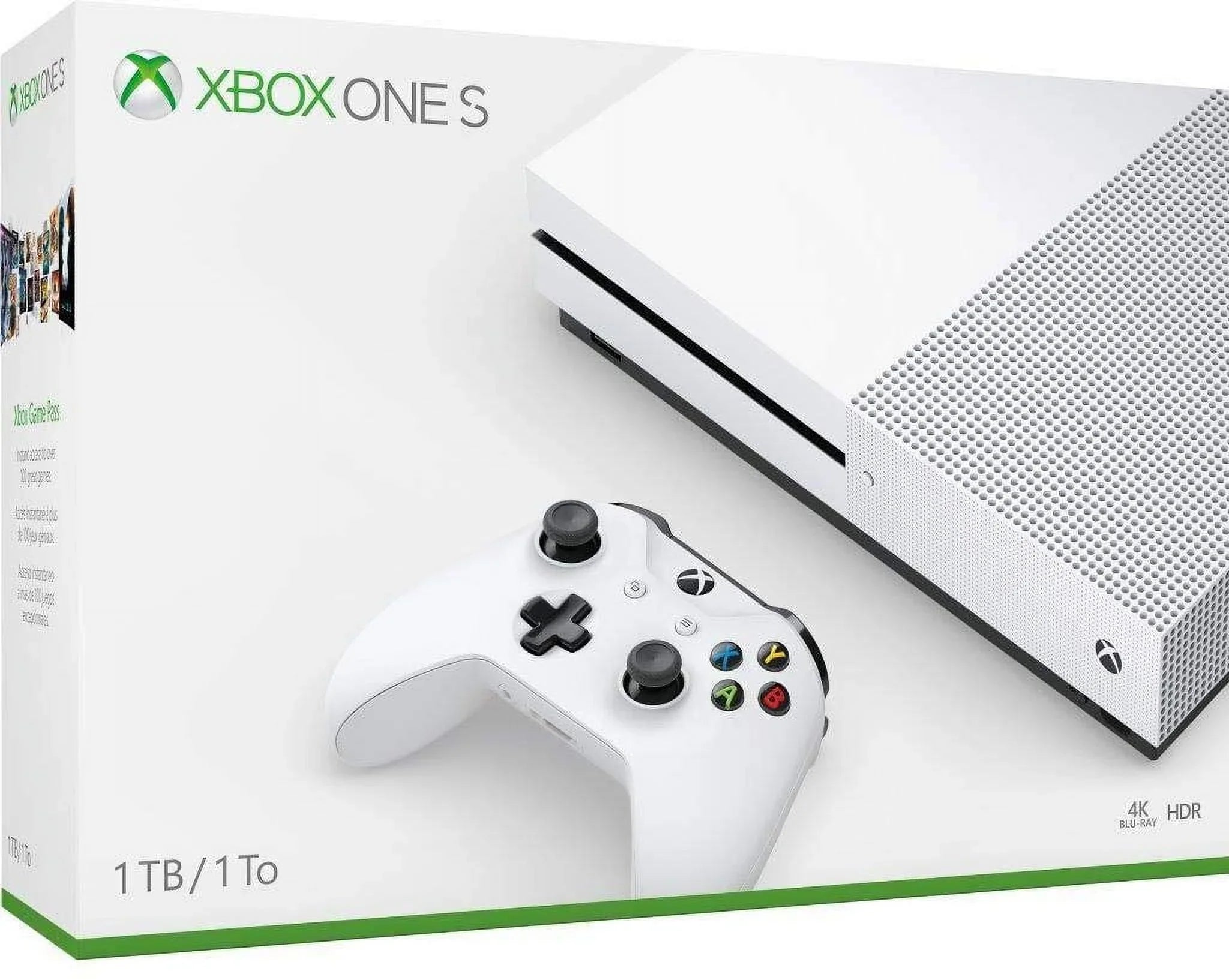 Pre-owned Xbox One S Console with Xbox One Wireless Controller 1TB - US/Canada, White