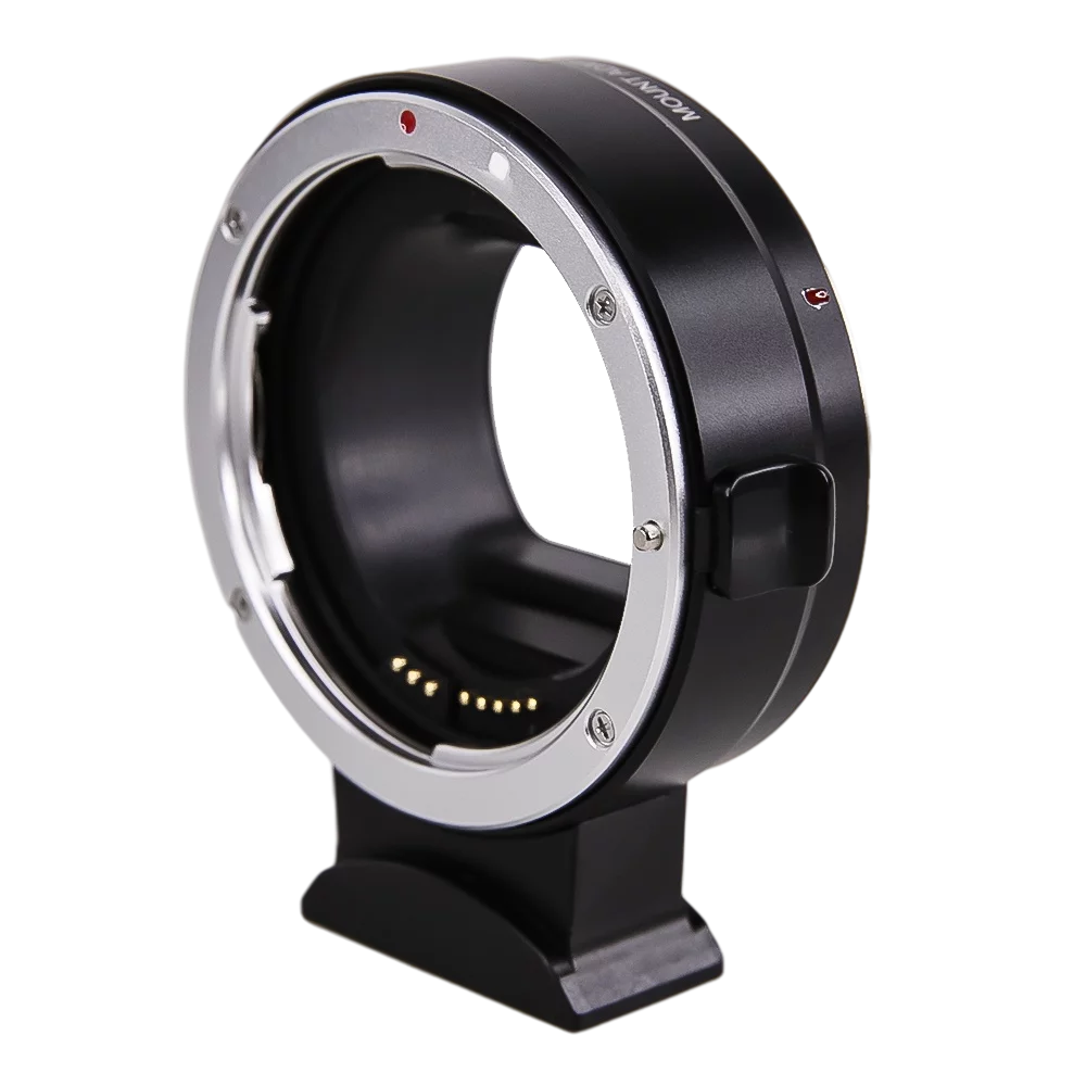Foto&Tech EF-EOS R Mount Adapter, Auto-Focus Lens Mount Converter Compatible with EF EF-S Lens, EOS R R5 R6 RP Mirrorless Digital Camera Body and Red Digital Cinema Mount