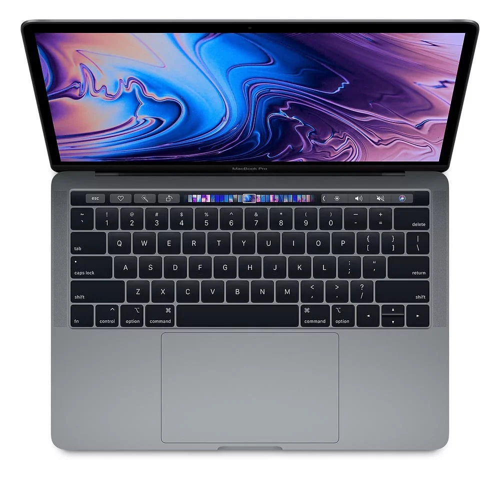 A Grade Macbook Pro 13.3-inch (Retina, Space Gray, Touch Bar) 1.7Ghz Quad Core i7 (2019) MUHN2LL/A-BTO 128GB SSD 8GB Memory 2560x1600 Display Mac OS Big Sur Power Adapter Included