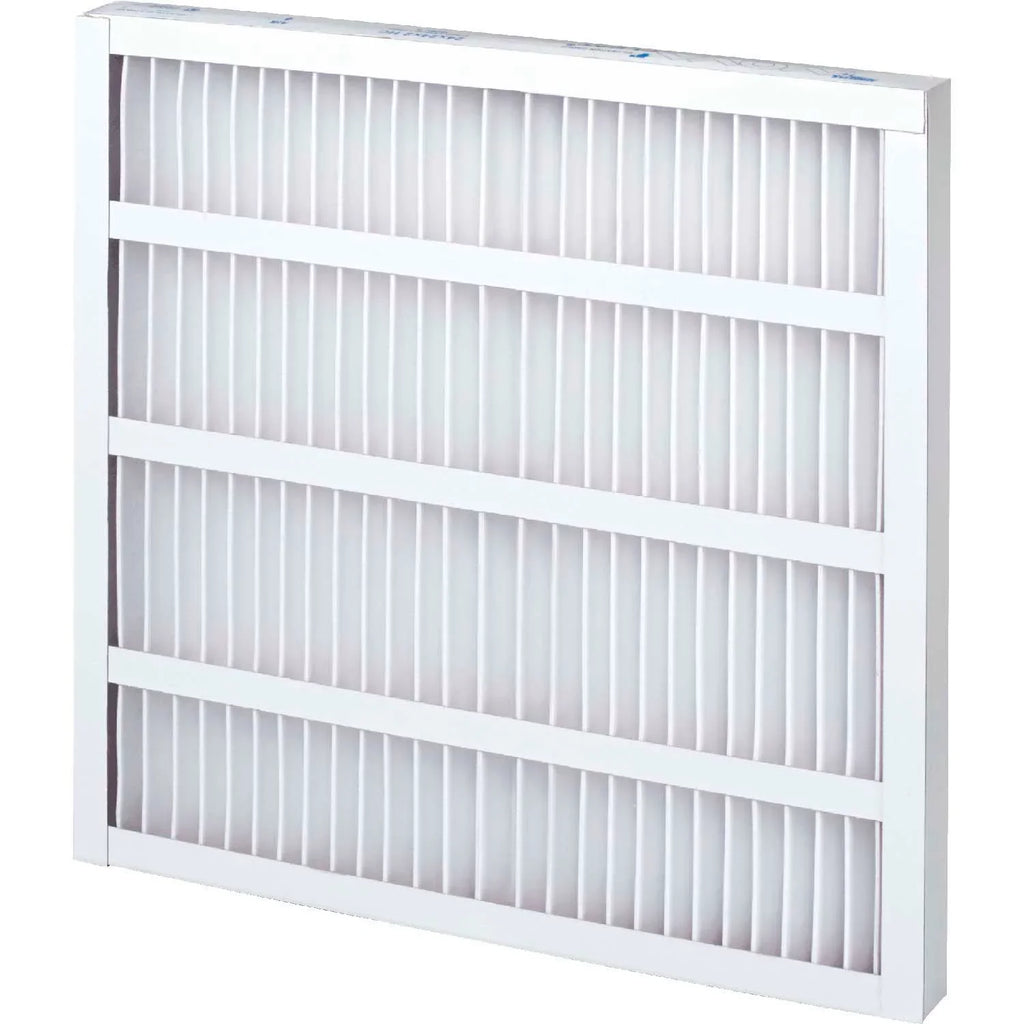 Global Industrial High Capacity Pleated Air Filter, MERV 8, Self-Supported, 20"Wx16"Hx2"D, Lot of 12