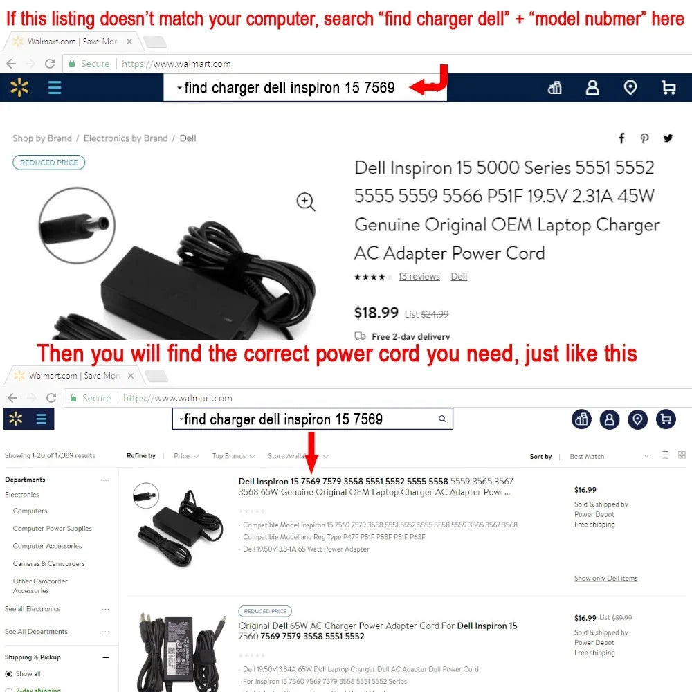 Alienware 15 R2 (P42F) 15 R3 (P69F) 15 R4 (P69F) 17 (P18E) 17 Area-51m (P38E) 17 R3 (P43F) Notebook Charger AC Adapter Power Cord 19.5V 12.3A