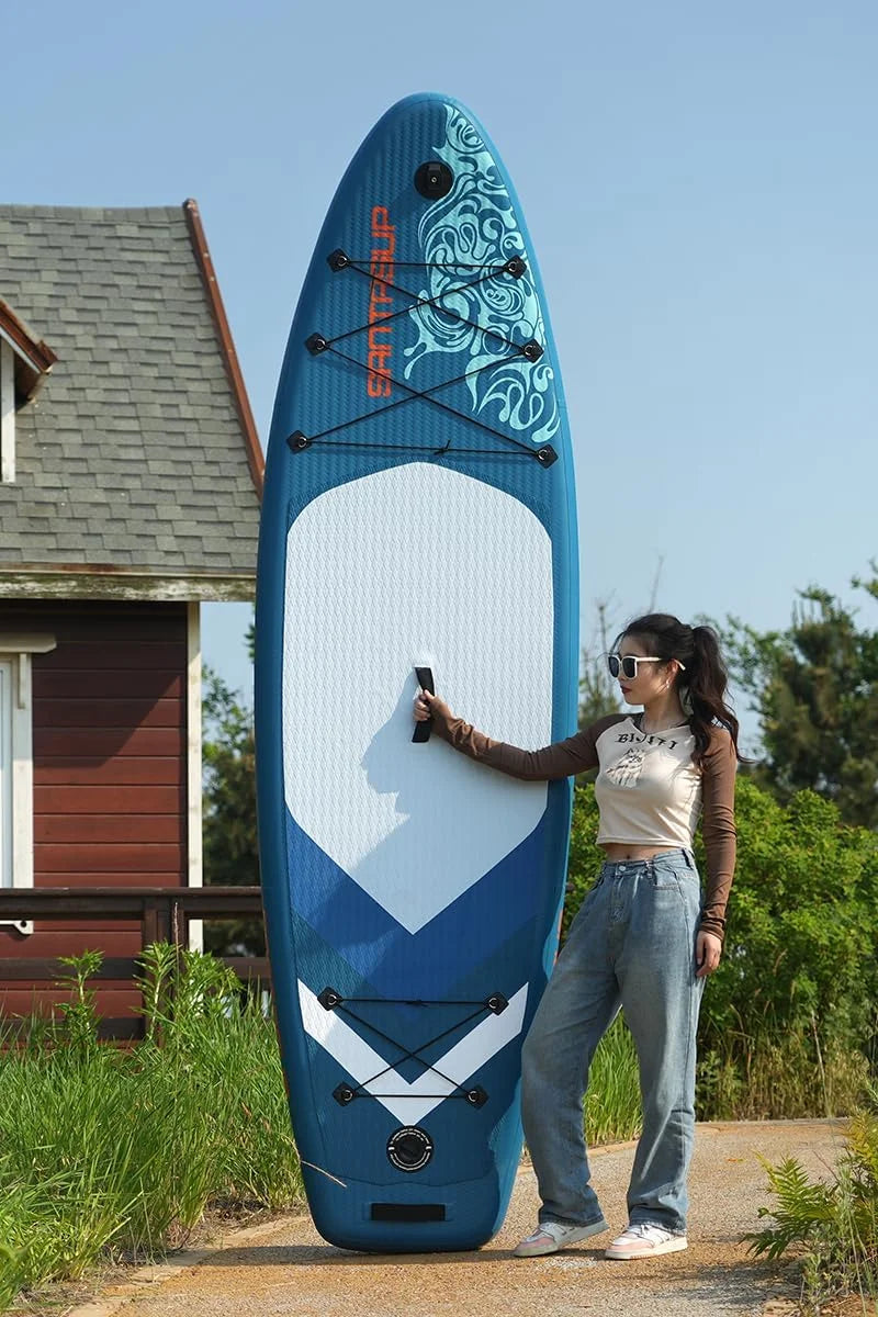Premium Inflatable Stand Up Paddle Board with Accessories, 11'x33 x6 for Youth & Adults, Wide Stance, Non-Slip Deck, SUP for Fishing & Surfing, Max 330lbs