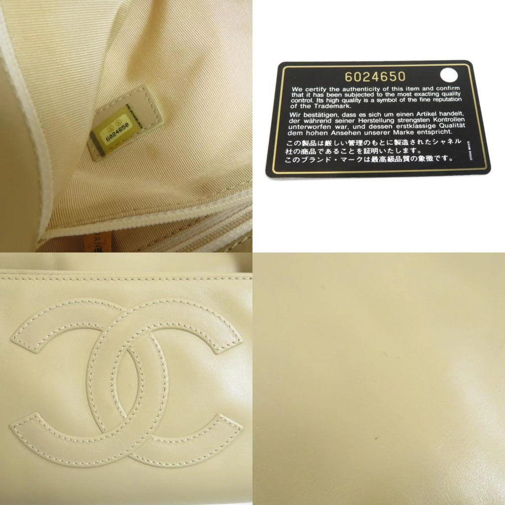 Pre-Owned Chanel coco mark tote bag lambskin ladies CHANEL (Good)