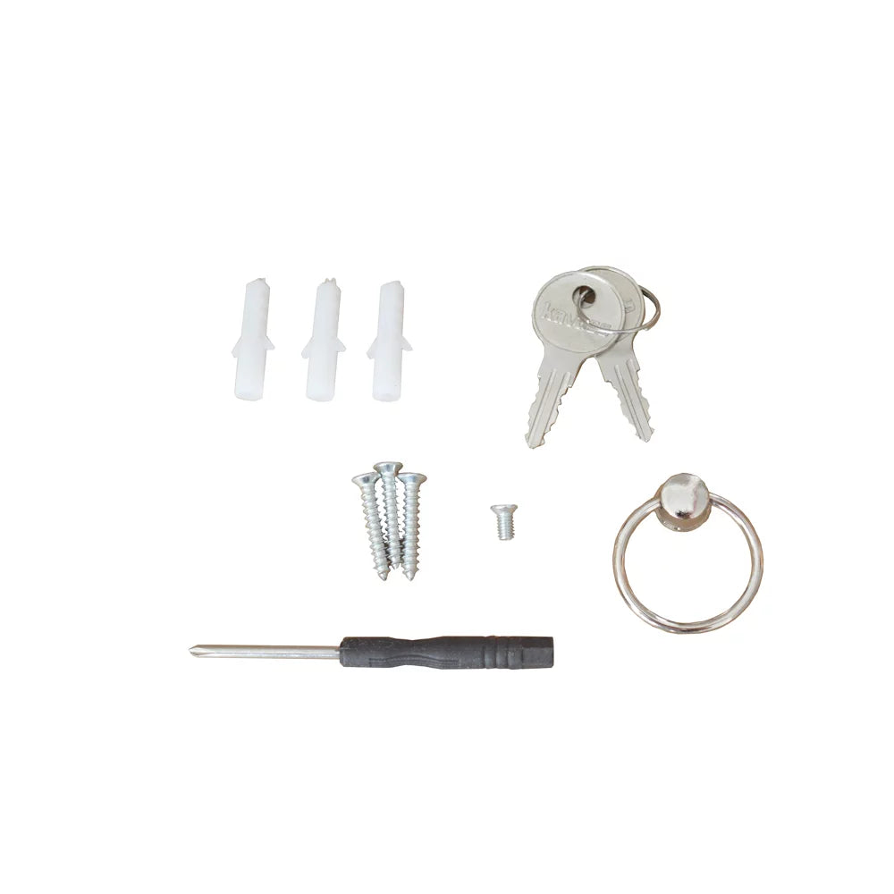 TECHTONGDA 200 Hooks Wall Mount Lock Box Cabinet Storage Key Cabinet Key Organizer with Key Cards