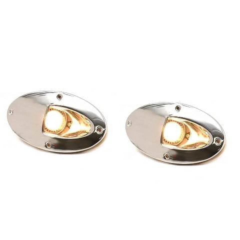 Aqua Signal Boat Bow Hull Docking Lights 86204-7 | 12V 7W White (Pair)