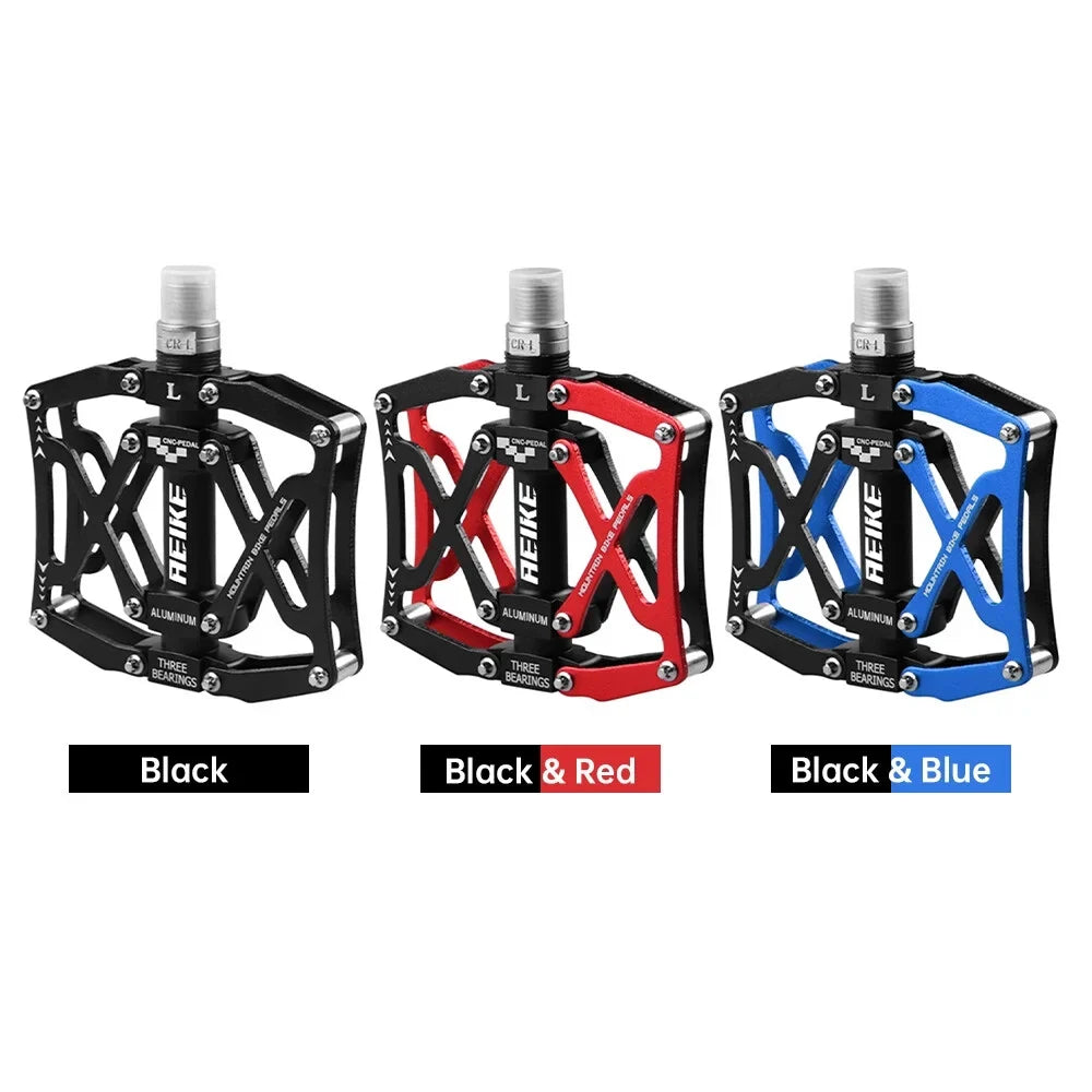 Aeike Mountain Bike Pedals Lightweight Aluminum Bicycle Pedals MTB Road Bike Cycling Pedals Platform