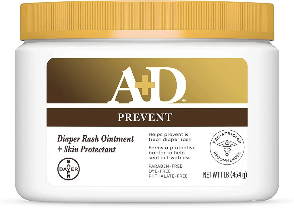A D Original Diaper Rash Ointment, Skin Protectant With Lanolin And Petrolatum, (Packaging May Vary) Cream 16 Ounce (Pack Of 1)
