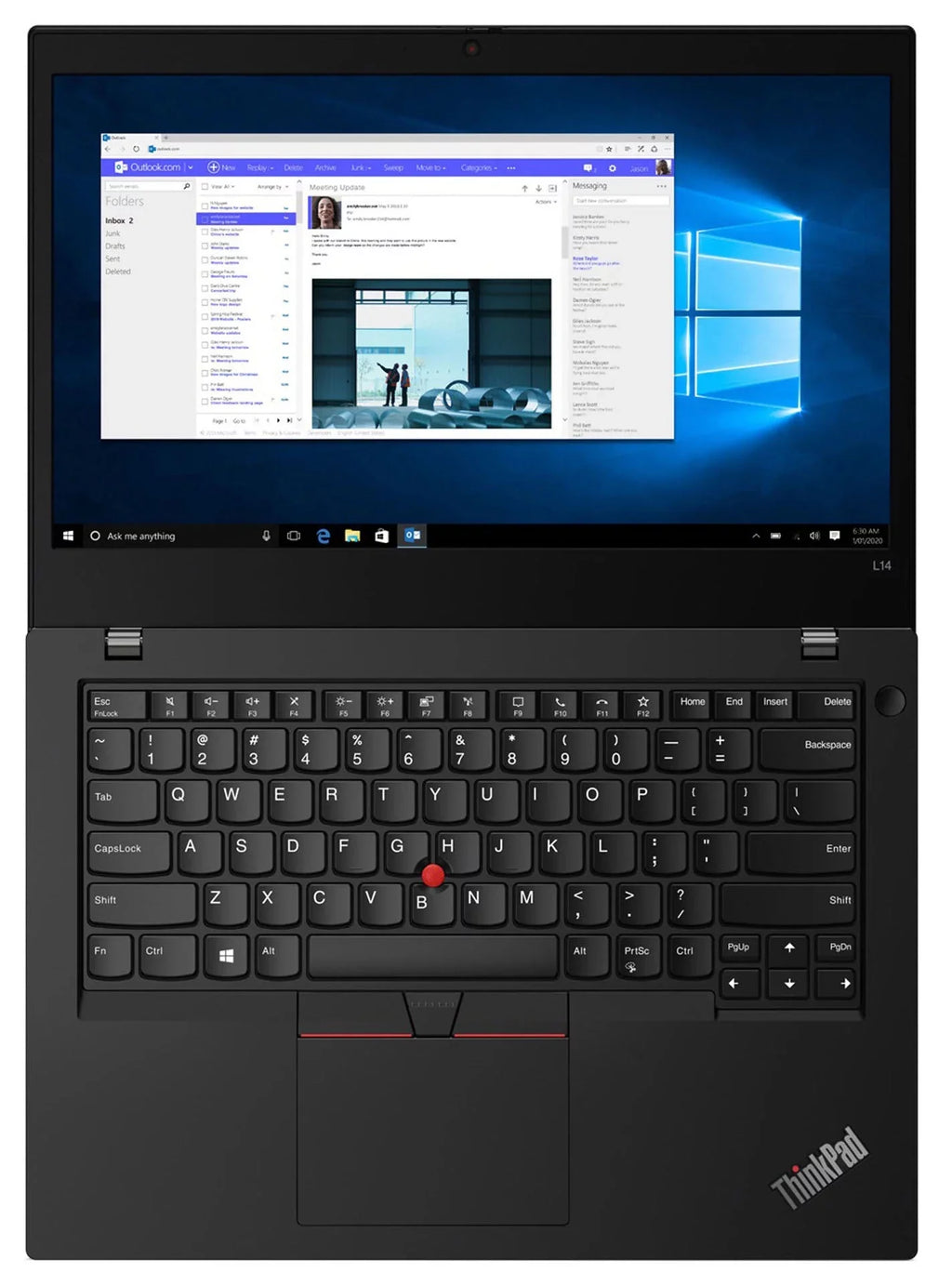 Restored ThinkPad L14 Gen 1 Home & Business Mobile pc ( Ryzen 5 PRO 4650U 6-Core, 14.0" 60Hz Full HD (1920x1080), Radeon, 32GB RAM, 256GB PCIe SSD, Wifi, USB 3.2, HDMI, Webcam, Win 11 Pro) (Refurbished)
