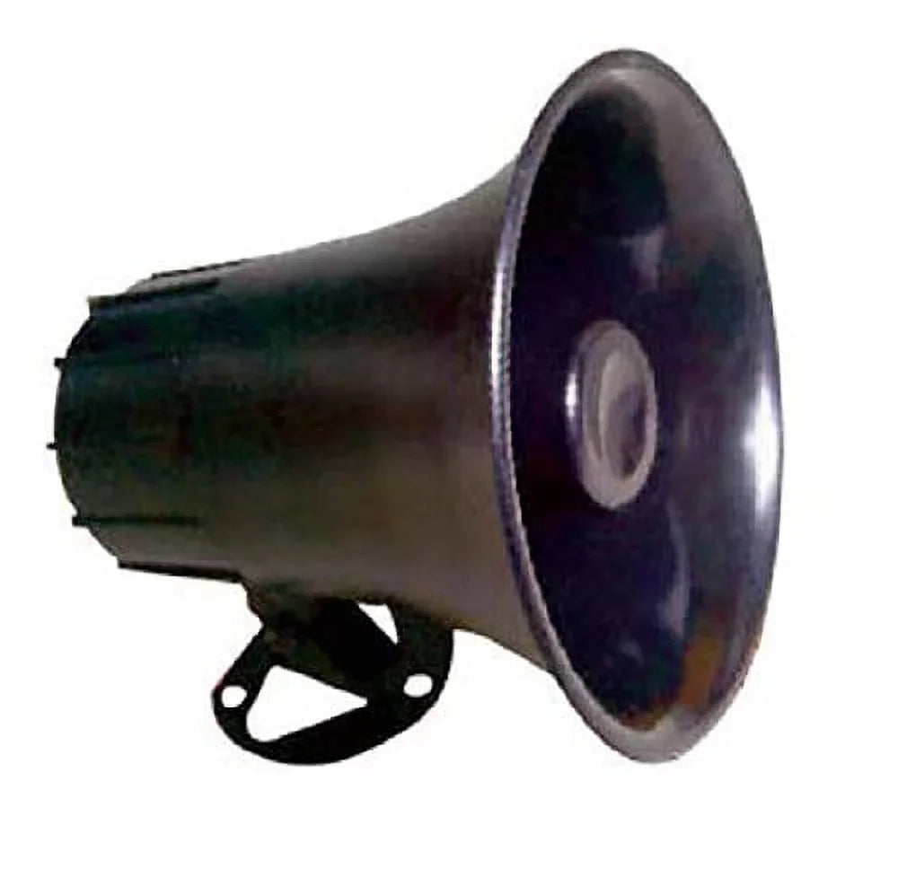 All-Weather Mono Trumpet Horn Speaker - 5? Portable PA Speaker with 8 Ohms Impedance & 25 Watts Peak Power - 180 Degree Swiveling Adjustable Bracket for Easy Maneuverability - Pyle PSP8