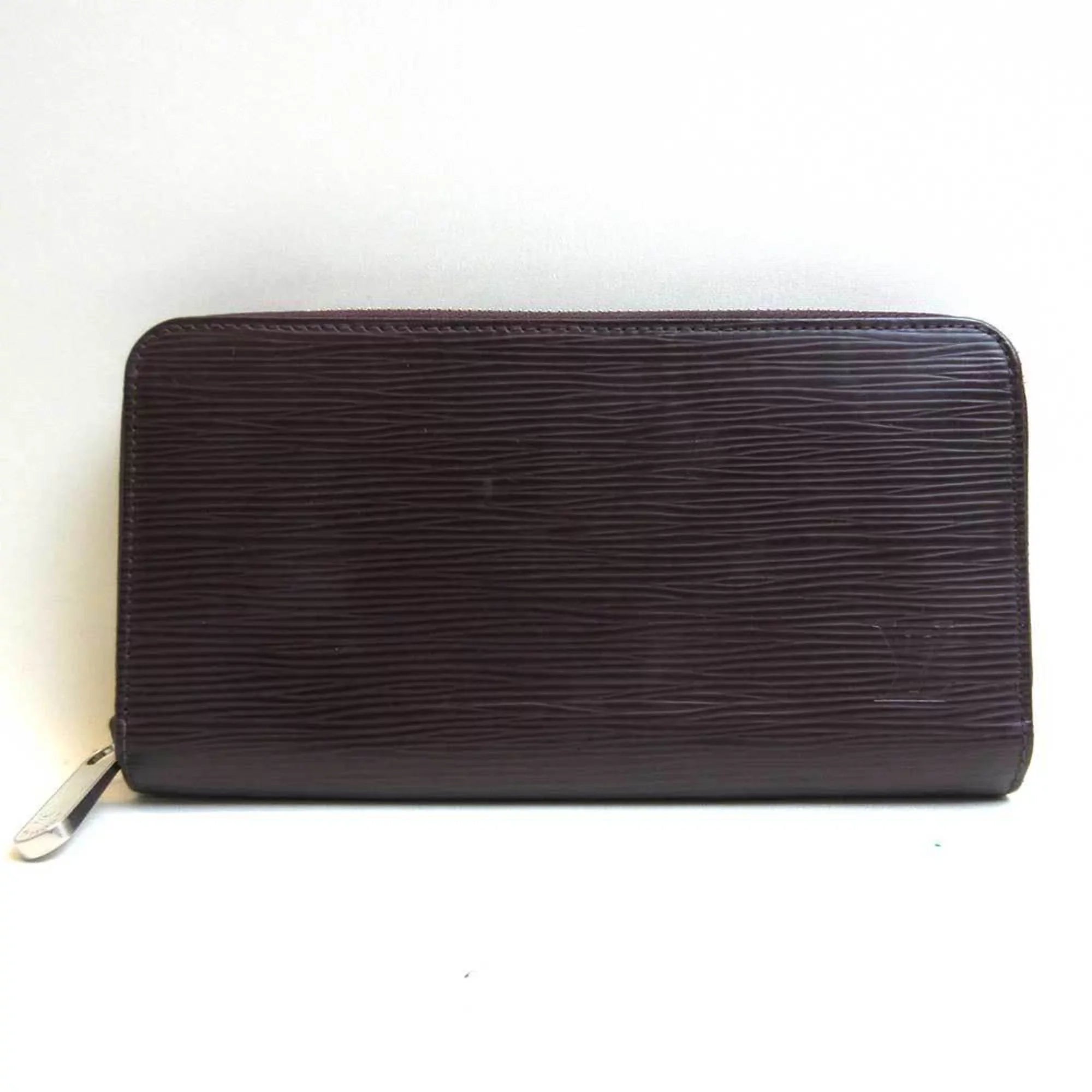 Pre-Owned Louis Vuitton Zippy Wallet Brown Purse Round Epi M60434 (Good)