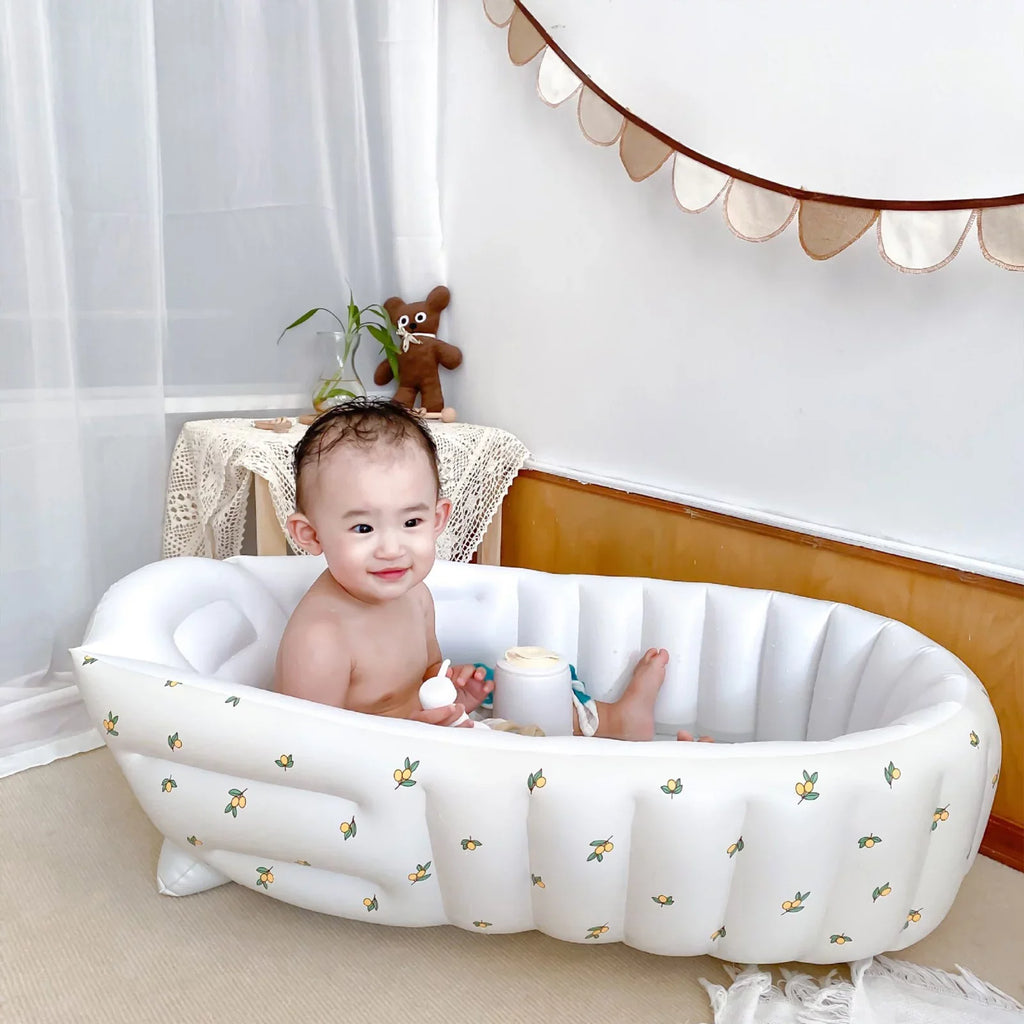 Portable Baby Inflatable Swimming Pool Bathroom Newborn Bath Foldable Baby Bath Tub