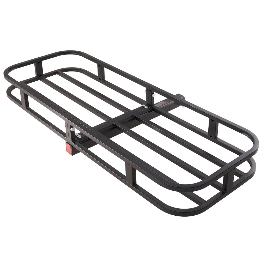 BENTISM Hitch Mount Cargo Carrier 53x19x5 in 500lb & Cargo Net Fits 2" Receiver