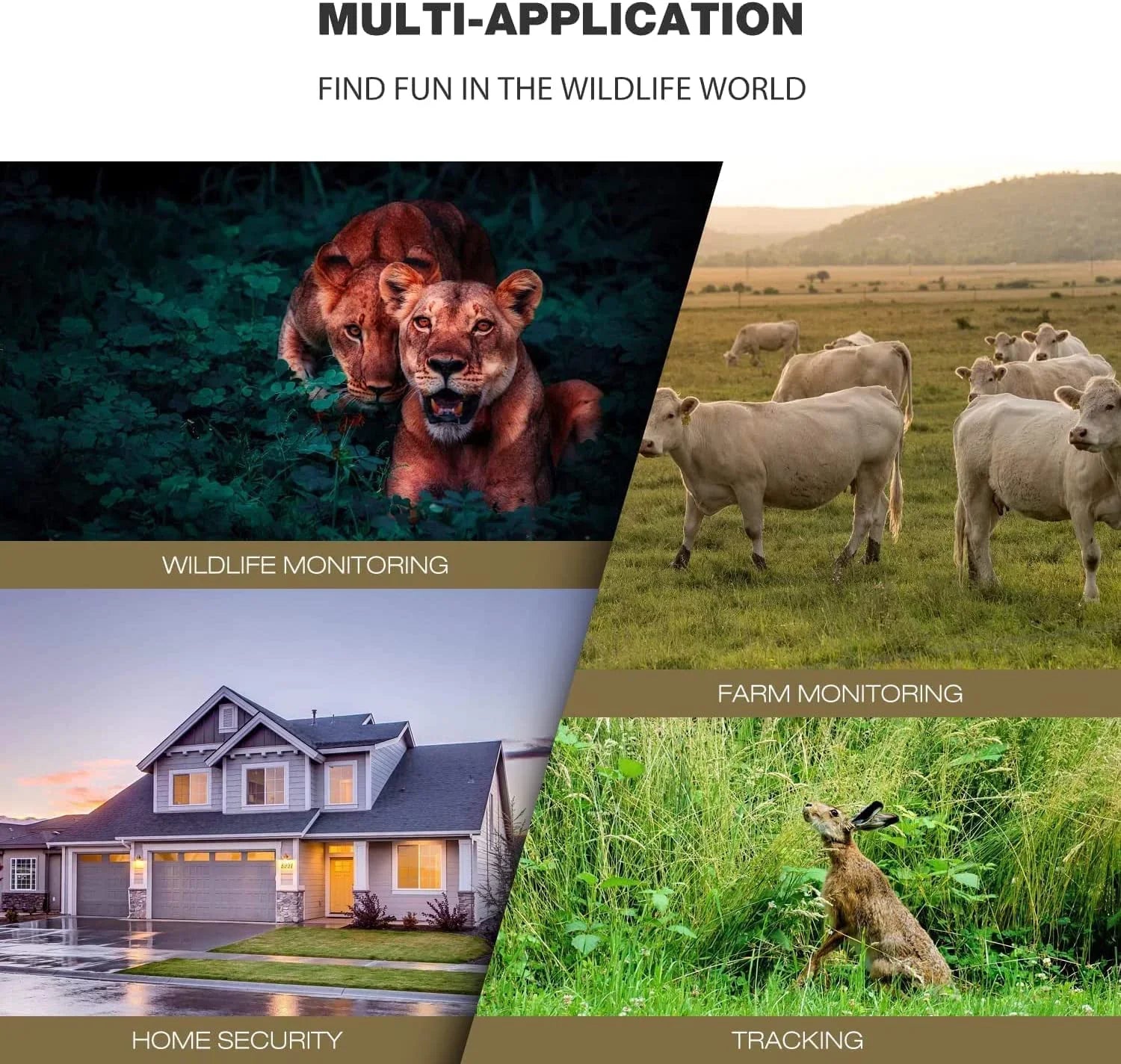 CAMPARK H80 WiFi Bluetooth Trail Camera 20MP 1296P Game Hunting Camera with Nigth Vision Fluid
