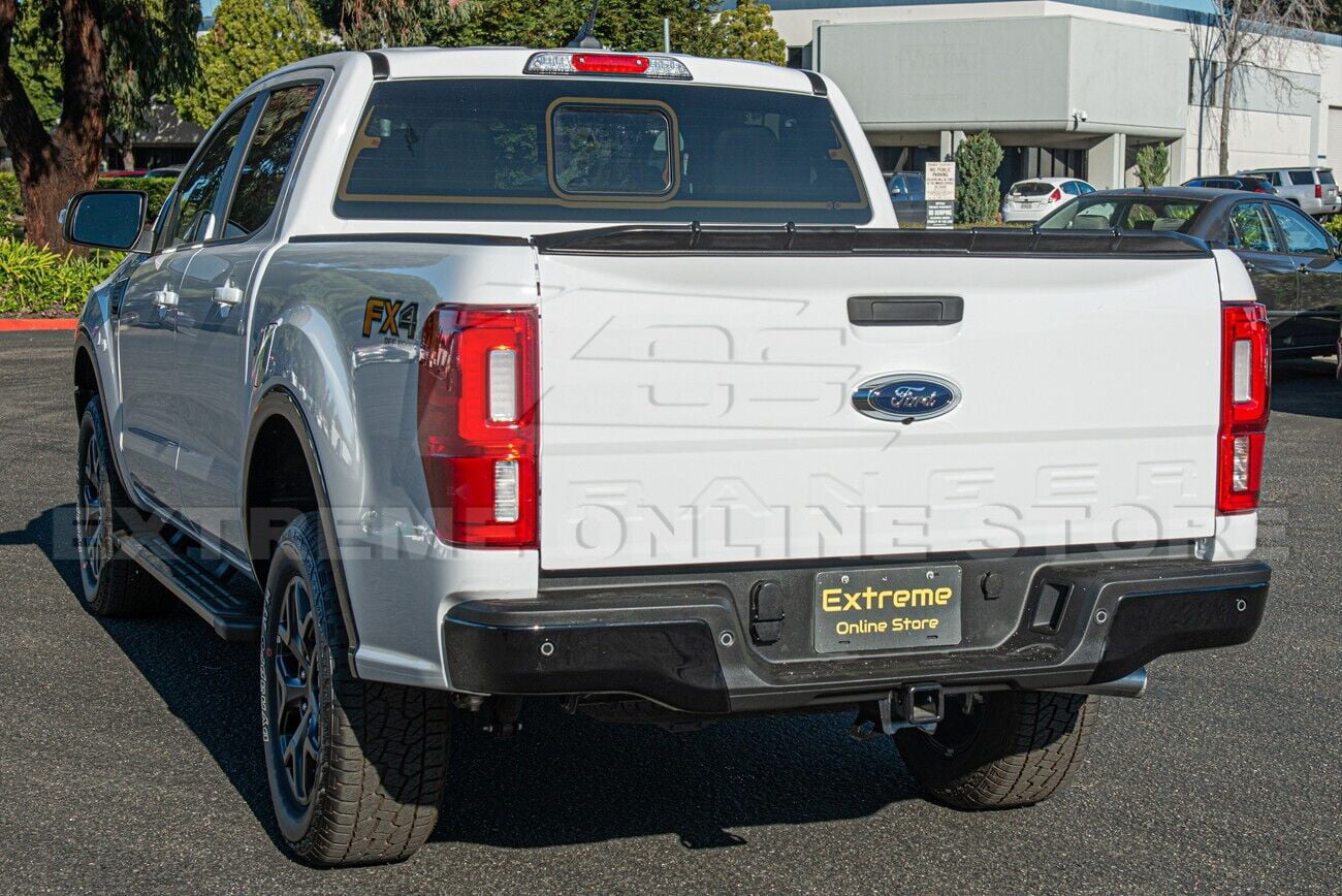 Replacement For 2019-Present Ford Ranger ALL Models | Street Series ABS Plastic - MATTE BLACK Rear Trunk Lid Wing Tailgate Spoiler