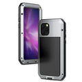 Gorilla Glass Aluminum Metal iPhone 11 Pro Case (Silver) Heavy Duty Military Grade Shockproof and Scratch Resistant Protection, Rugged Outdoor Travel