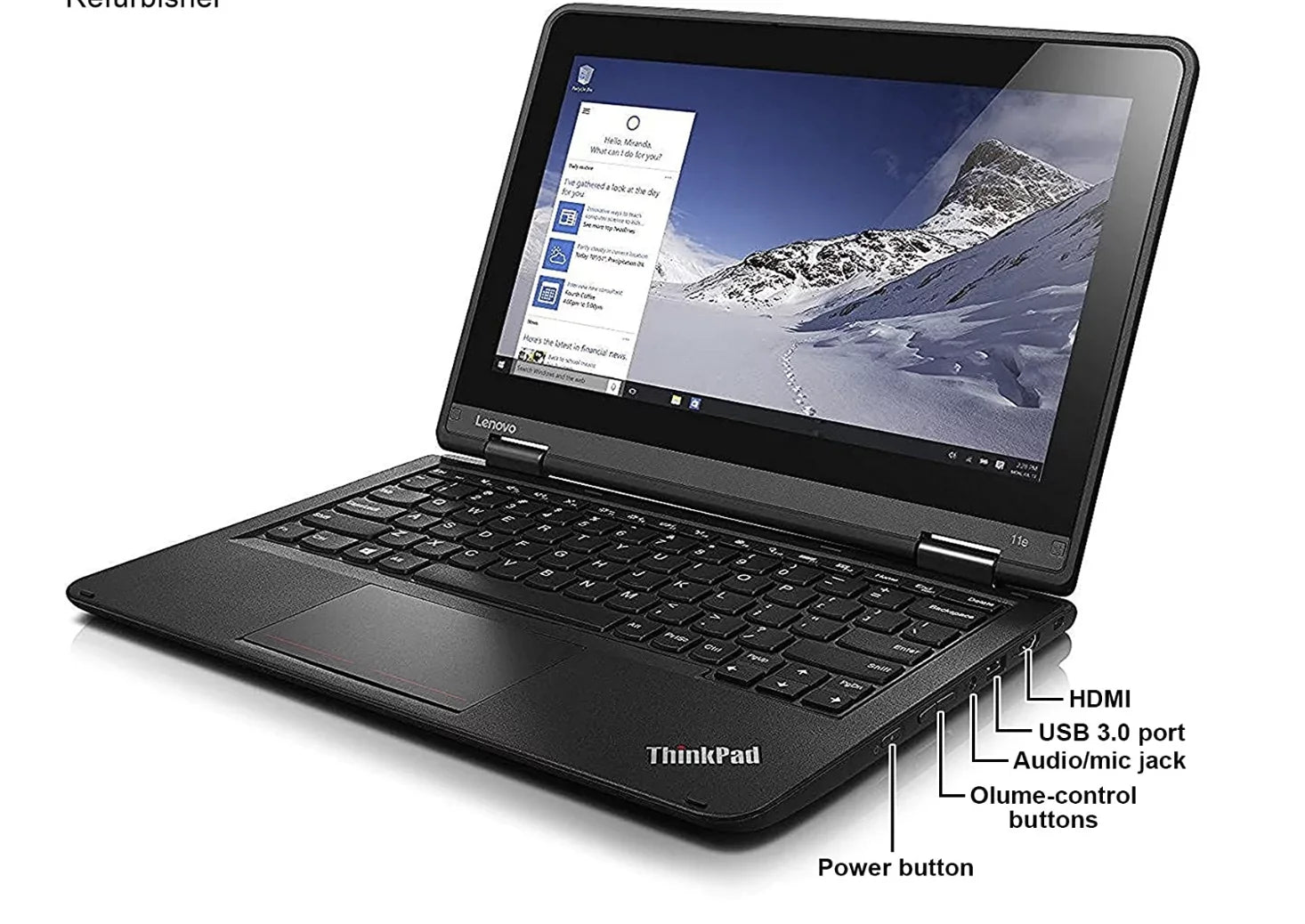 Open Box THINKPAD YOGA 11E 11.6" HD TOUCH N3150 4GB 128GB 20G8S08V00