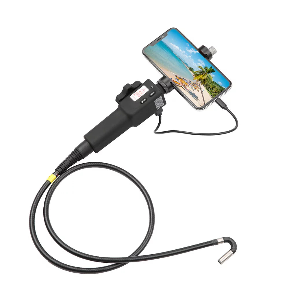 Shinysix Industrial Endoscope, 6.3-inch Monitor 8.5mm Lens Manual Steerable Tube 8.5mm With Video Manual Steerable 1m 3.5-inch To 6.3-inch Lens Capture Videos Steerable Qisuo Siuke Nebublu