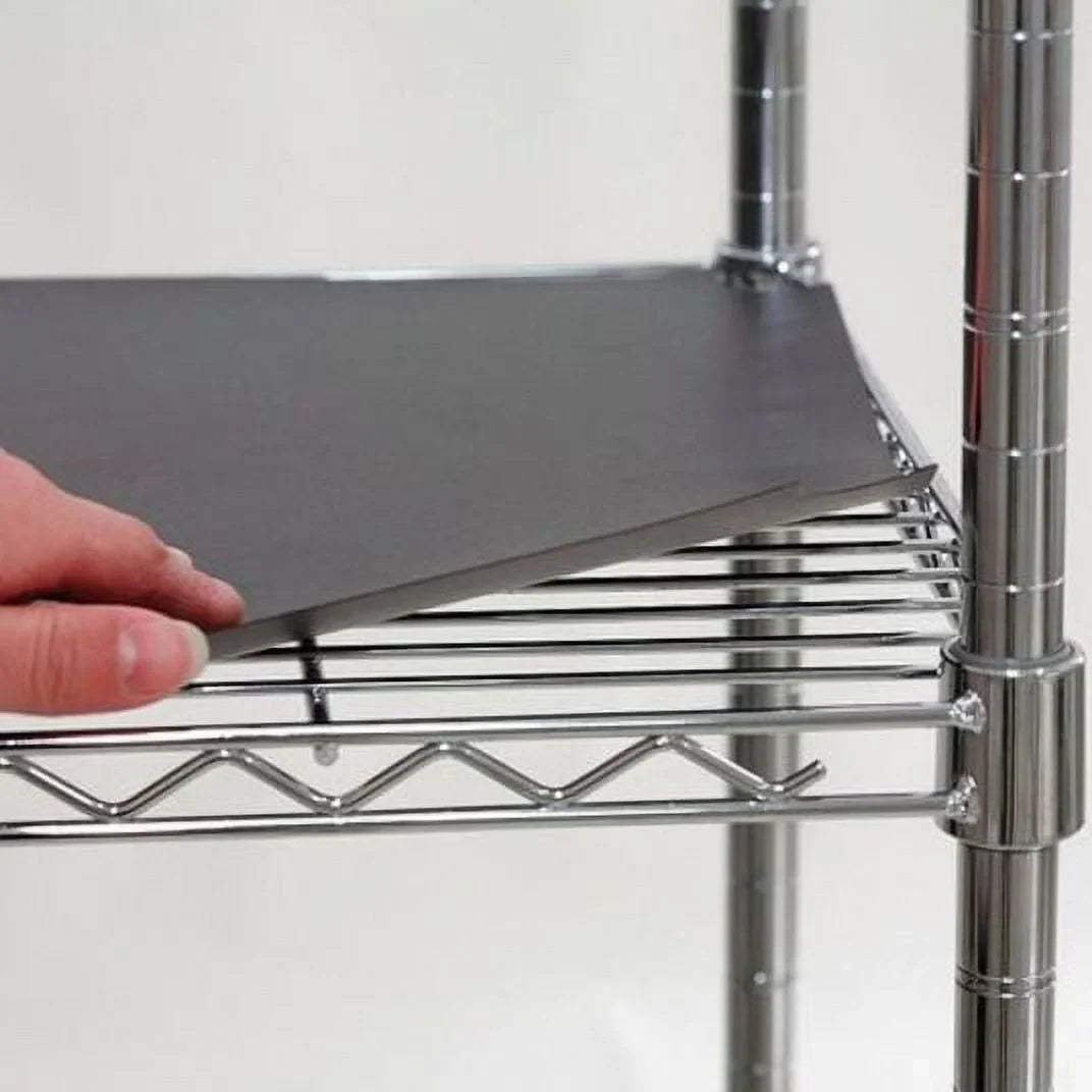 Shelf Liner 48"x24", Black, 4PK