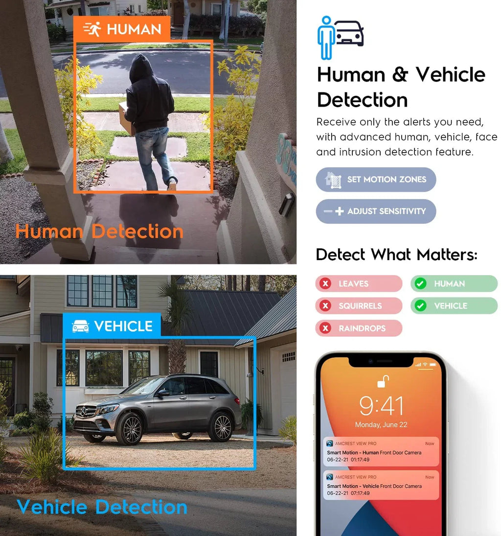 Amcrest 4K 8 Channel AI DVR Security Camera System Recorder, DVR for Analog Security Cameras & Amcrest IP Cameras, AI Smart DVR, Face Recognition, Human & Vehicle Detection AI (AMDV5108-I3)