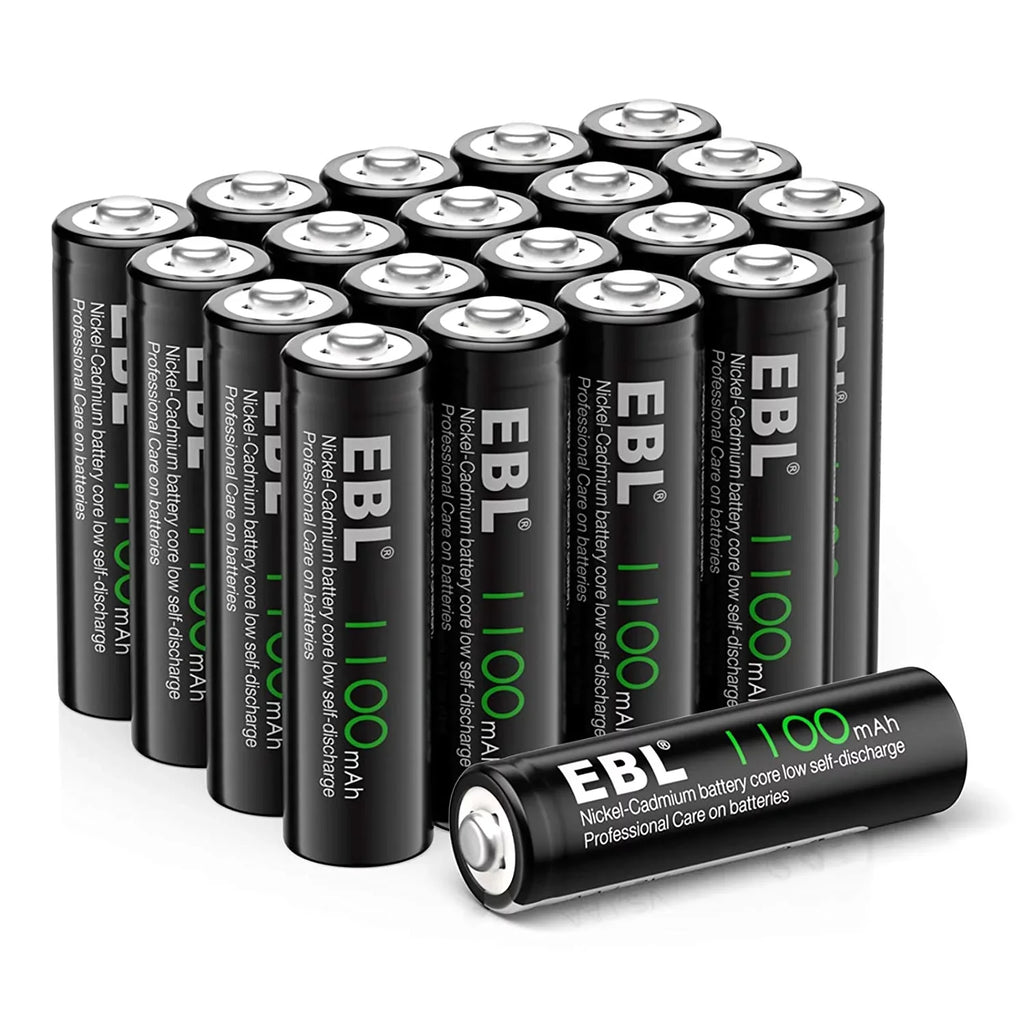 EBL Rechargeable AA Batteries (20 Pack), 1.2 Volts Long-Lasting Double a Batteries