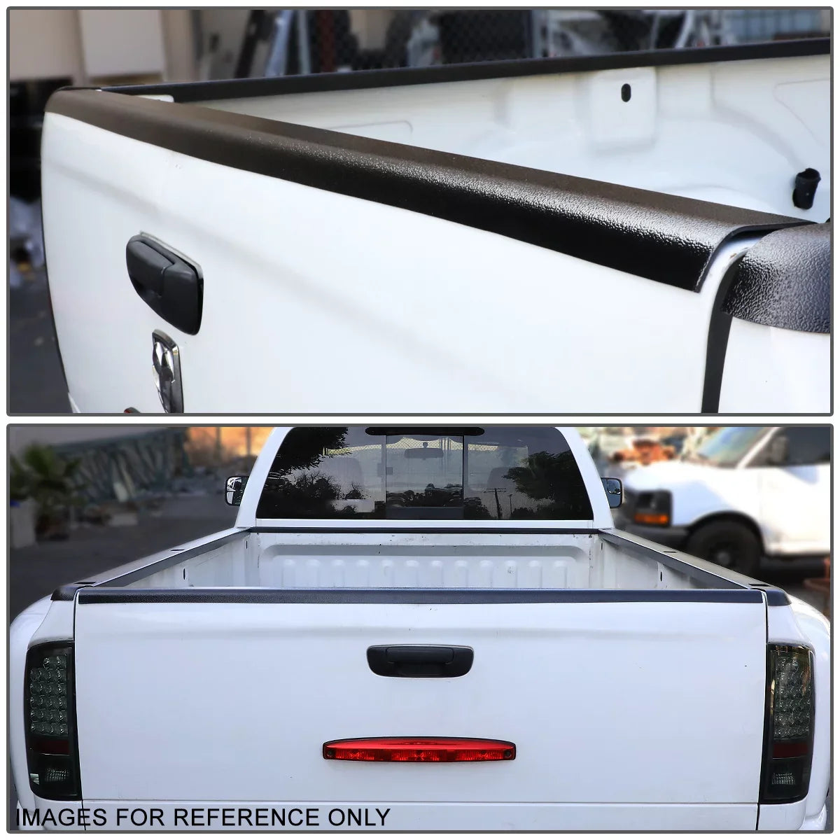 DNA Motoring BEDC-R-015 For 2000 to 2005 Toyota Tundra Bed End Rear Tail Gate Cap Molding Cover 01 02 03 04