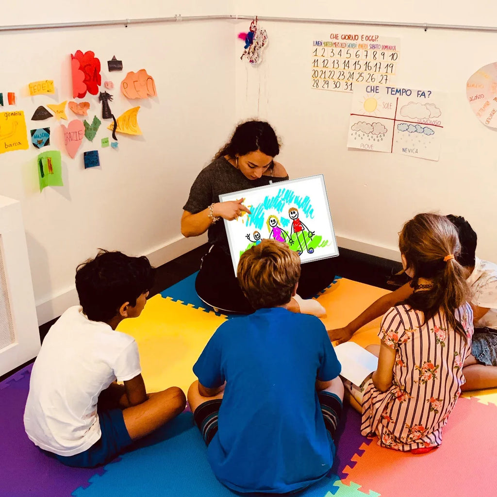 Small WhiteBoard with Stand 14" X 11", Magnetic Double-Sided Dry Erase White Board Easel for Desk Students Kids Home Office