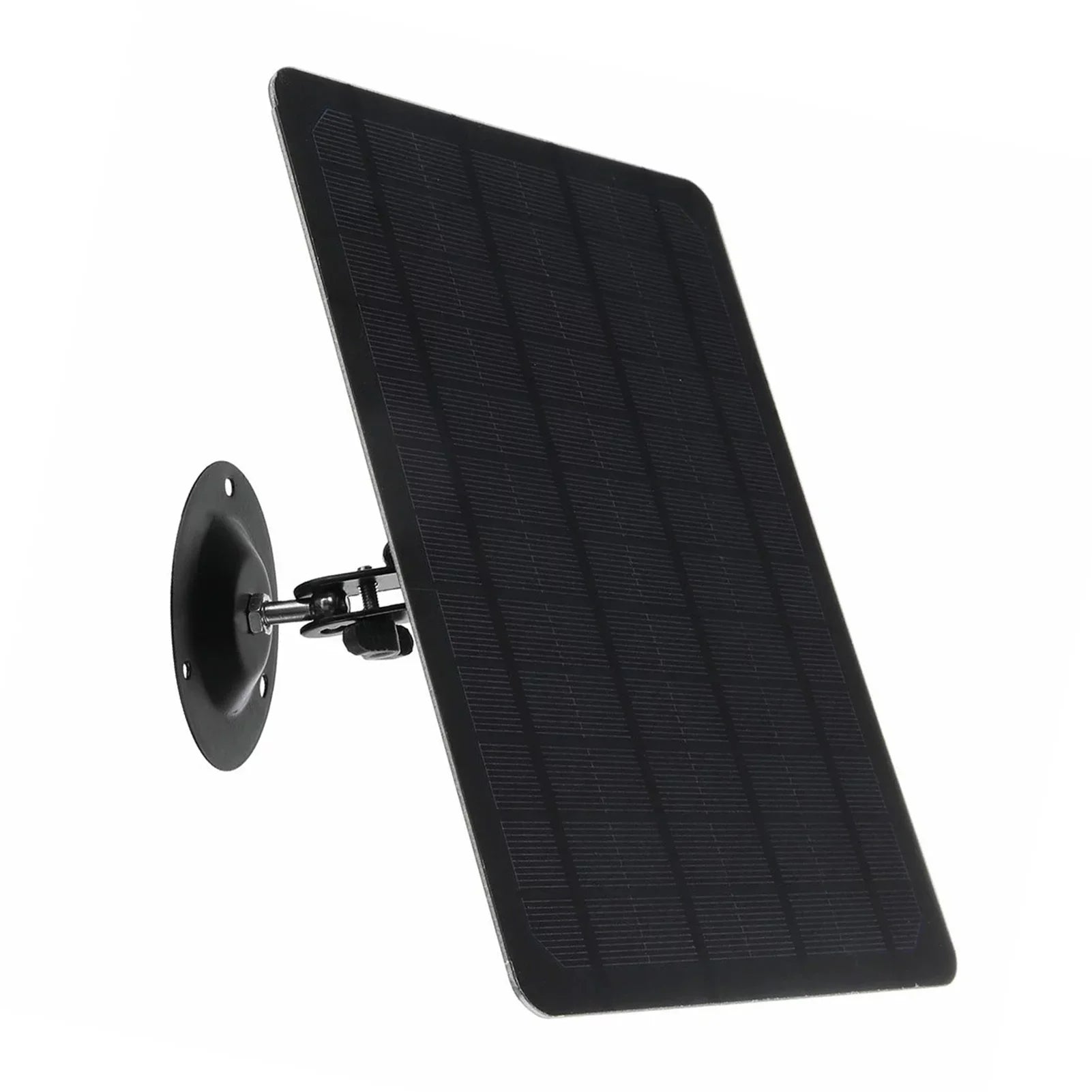 Shinysix USB Solar Panel 10W 6V Monocrystal Silicon Charging Plate, 360-degree Rotation, Fluid Wall Mounted for USB Camera