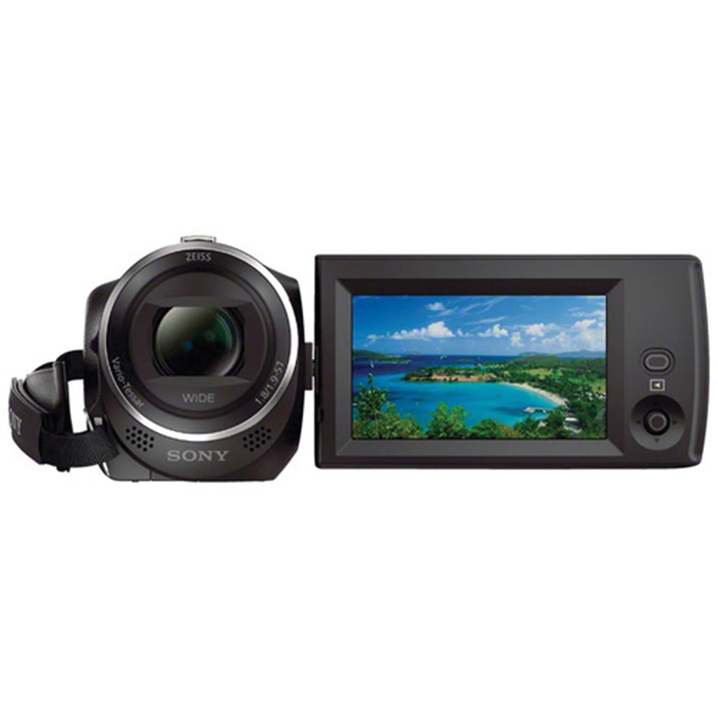 HDR-CX405 HD Handycam Camcorder Video Recording with 32GB Micro SD Memory Card + Charger + Case + Tripod + ZeeTech Accessory Bundle