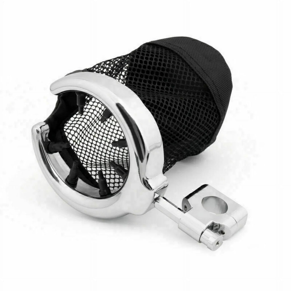 1" Handlebar Cup Holder Universal Motorcycle Metal Drink Chrome