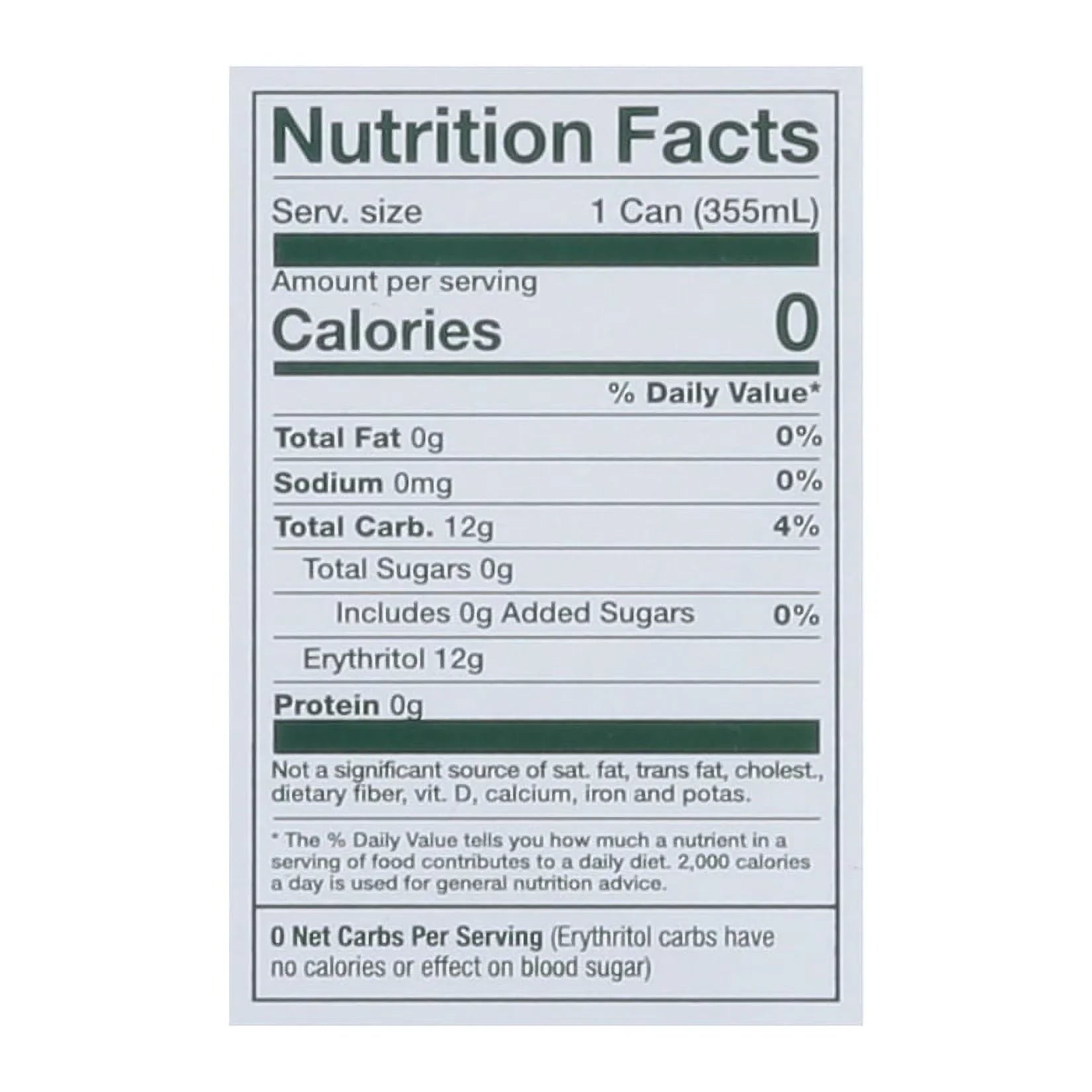 Reed's Ginger Ale, Zero Sugar - 24 x 12 floz