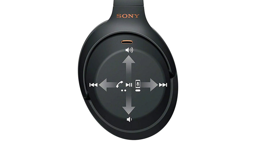 Restored WH1000XM3 Noise Cancelling Wireless Bluetooth Over the Ear Headphones, Black (Refurbished)