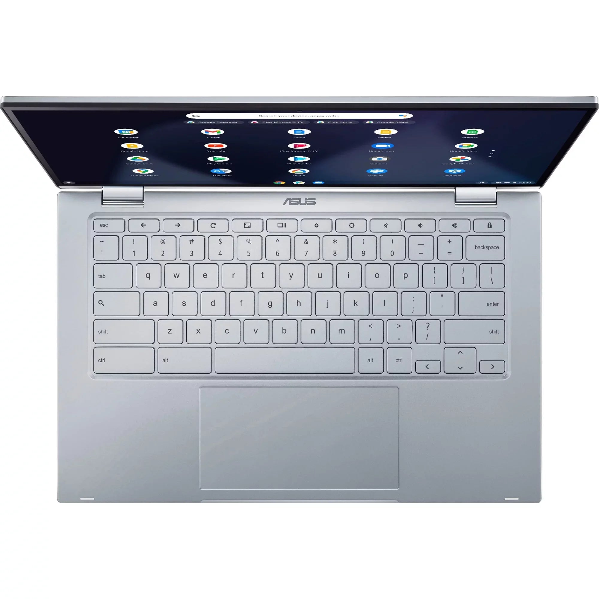 Chromebook Flip C433 14 2-in-1 Business Portable computer 14" FHD IPS Monitor Core M3-8100Y Processor 8GB DDR4 64GB eMMC + 256GB SD Card UHD Graphics 615 USB-C Webcam Chrome OS Silver