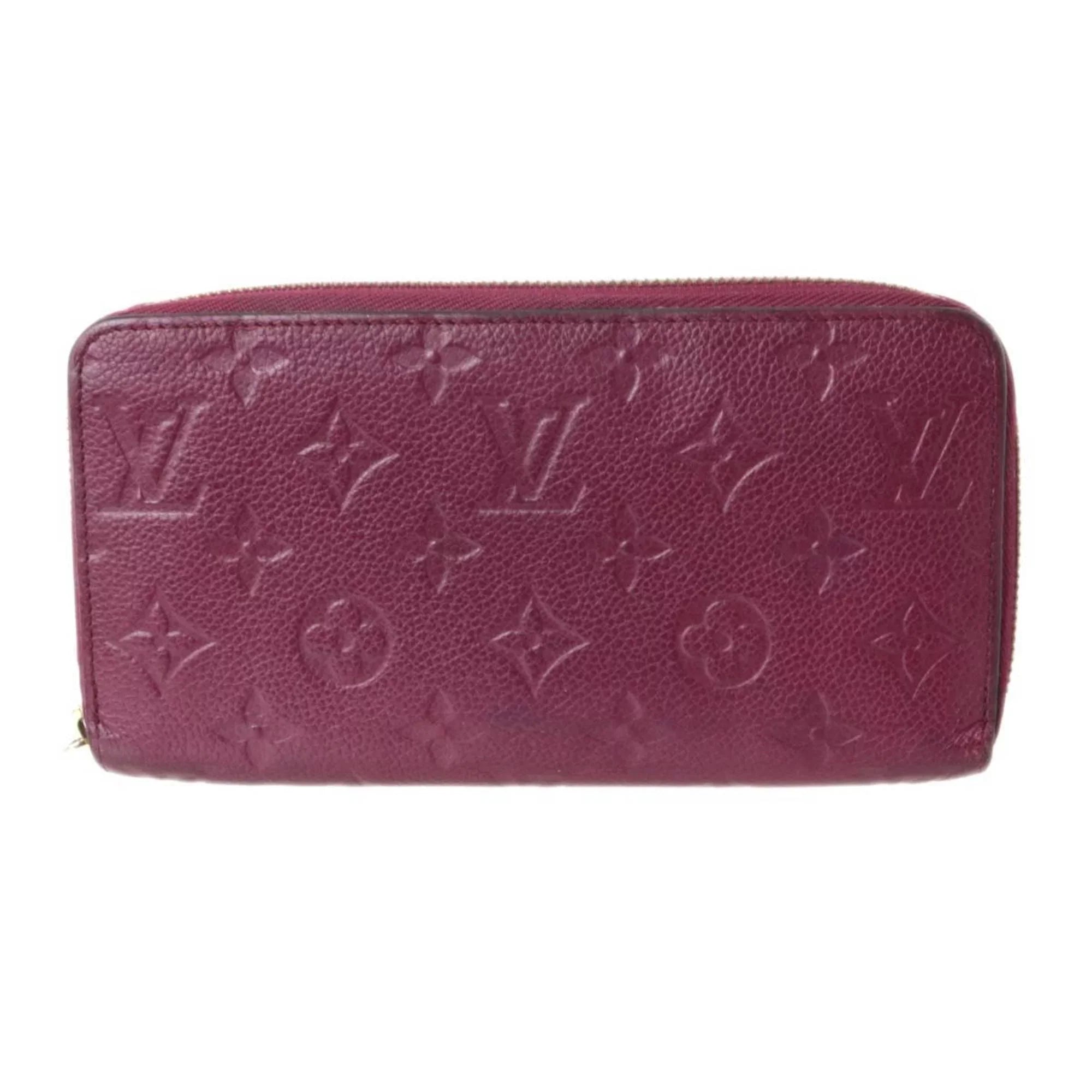 Pre-Owned LOUIS VUITTON Louis Vuitton Zippy Wallet Long Monogram Amplant Cherry Berry M68571 (Fair)